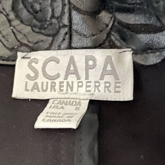 SCAPA Lauren Perre Faux Leather Embellished Jacket - Picture 6 of 8